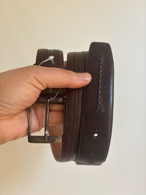 Mezlane Classic Men's Dark Brown Leather Belt size 38